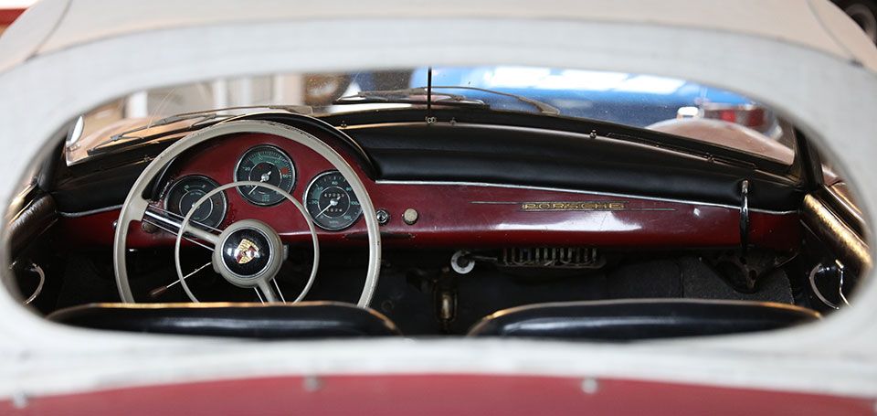 Old Red Porsche